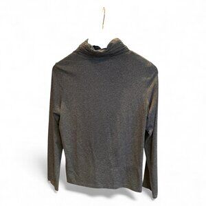 Lea & Nicole Women’s Long-Sleeve Turtleneck Top – Grey Petite Large